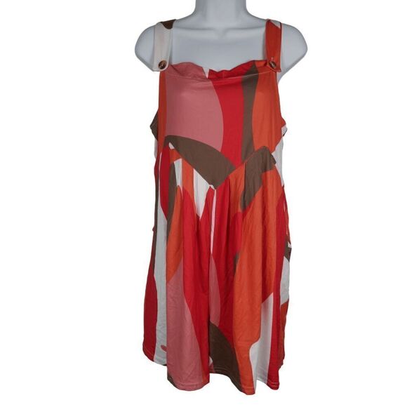Women's Multicolor Sleeveless Romper XL - Picture 1 of 10